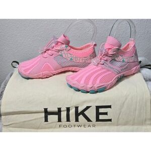 NWT Hike Footwear Non-Slip Barefoot Shoes for Kids Pink Teal Mesh EU 31 US 13.5